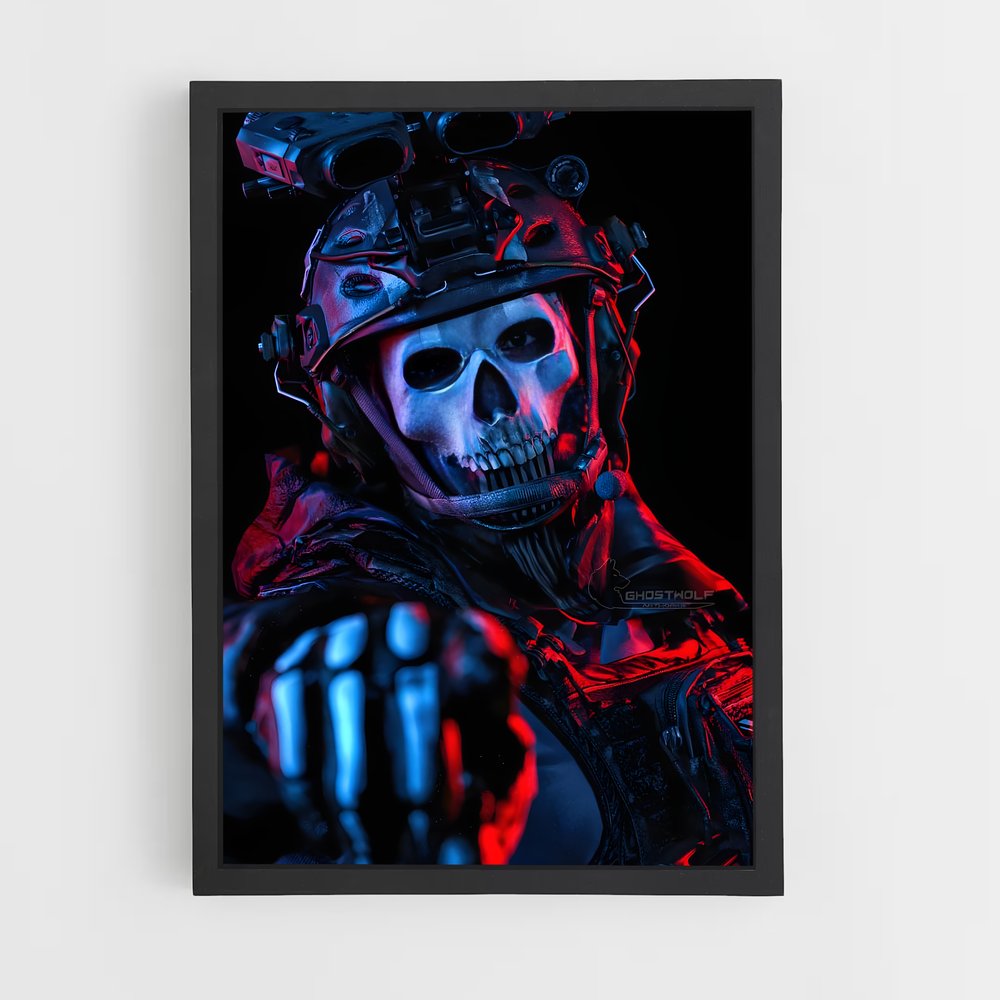 Poster Guerrier Squelette – affiche Call of Duty (vue 2)